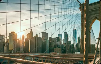 city buildings from a bridge